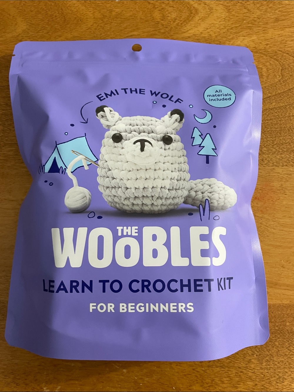 The Woobles Emi the Wolf Crochet Kit